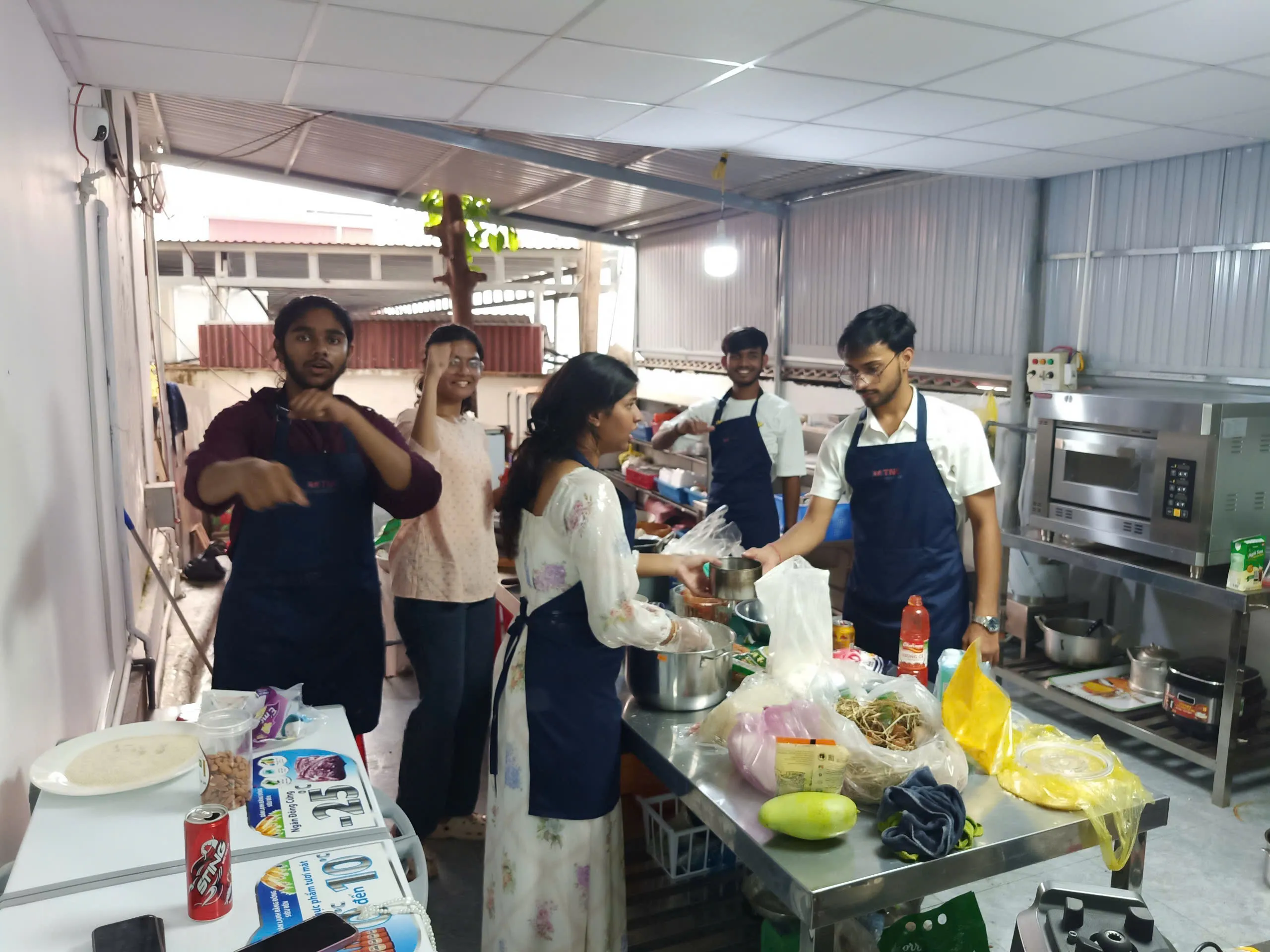 - Indian dancers performing at cultural night on BMU campus